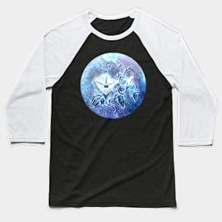 Blue flower art Baseball T-Shirt